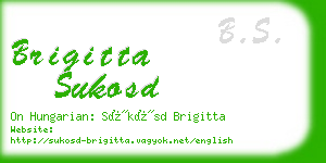 brigitta sukosd business card